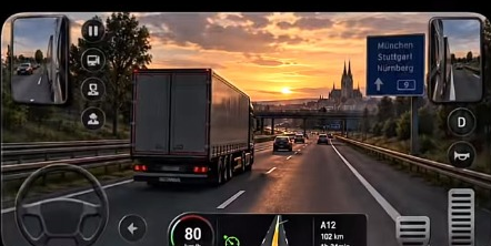 ETS 2 Gameplay Screen 1