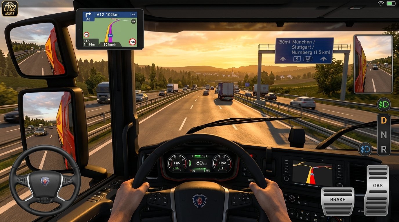 ETS 2 Gameplay Screen 2